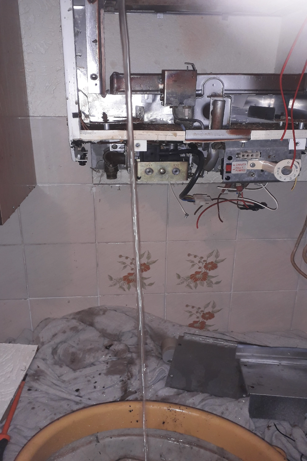 boiler leaking water